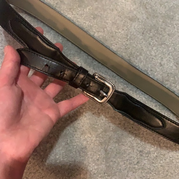 Pair of Black Western Belts - Faux Leather - Picture 8 of 10